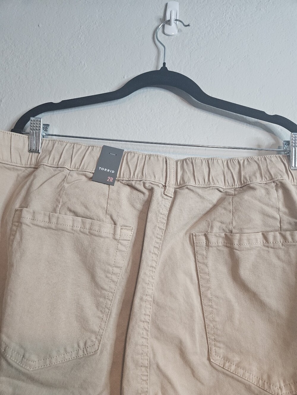 Torrid Weekend Mid Rise Wide Leg Relaxed Drawstring Pants in Khaki Size 2X NWT - Picture 9 of 15